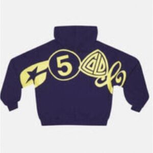 NWT Cold Culture ICONIC Hoodie Navy and Yellow MEN’S MEDIUM